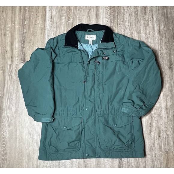 VTG LL Bean Mens Thinsulate Thermal Insulation Parka Jacket Size L Made in USA - Picture 1 of 13